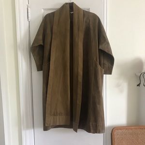 Elizabeth Suzann Clyde cotton canvas trench